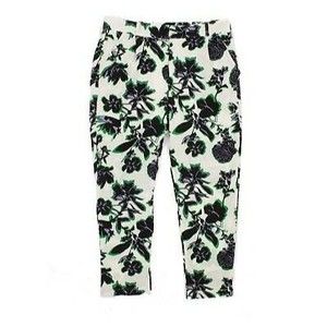 Rules Of Etiquette Nordstrom Crop Pants Size S Multicolor Floral NWT B29